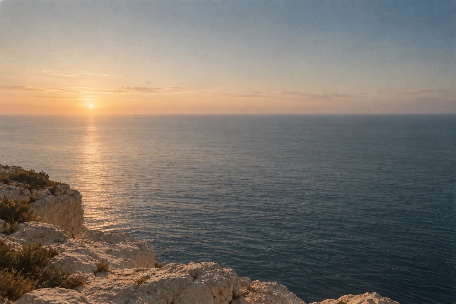 El mar Egeo al amanecer